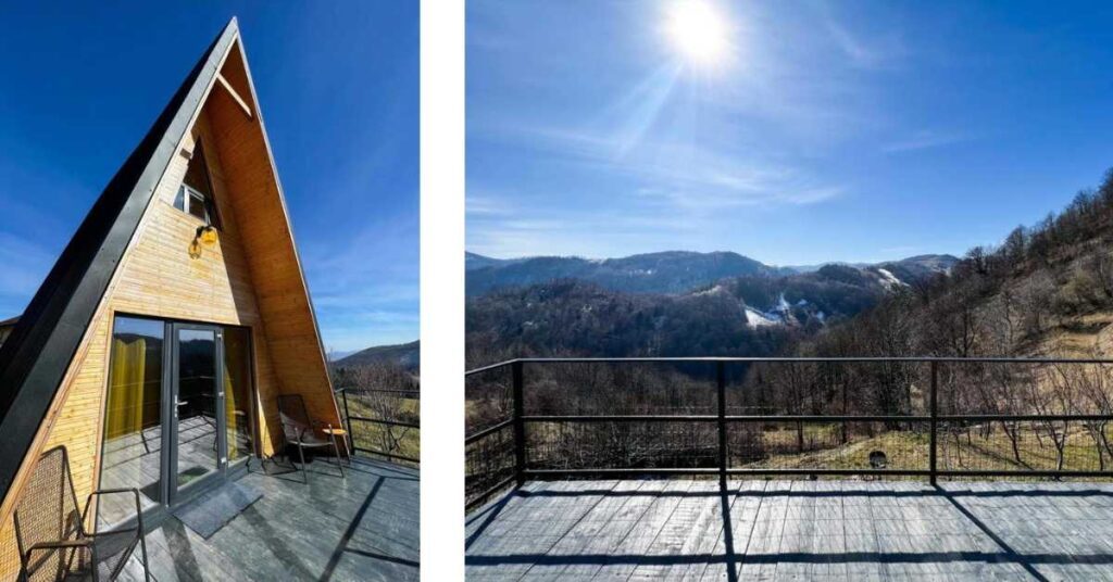 Cabana A-Frame Refugiu Montan cabana frumoasa de inchiriat in Romania