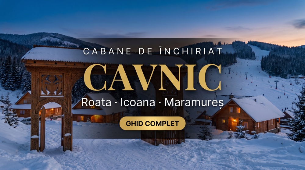 Cabane Cavnic 2026-2027: 7 cabane și cazare lângă pârtie