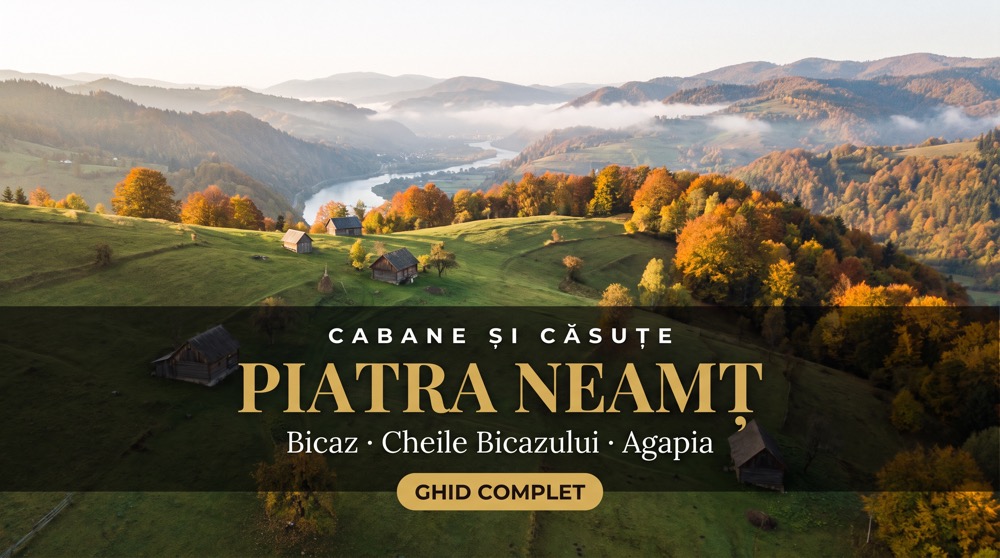 Cabane Piatra Neamț: 9 cazări lângă oraș, la Bicaz și Agapia