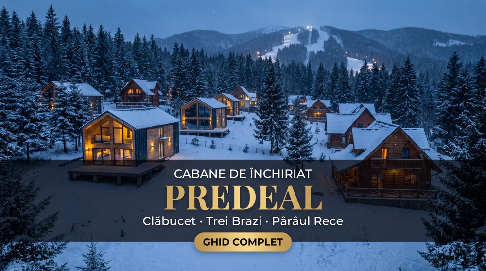 Cabane Predeal 2026-2027: 9 cazări lângă pârtie și gară