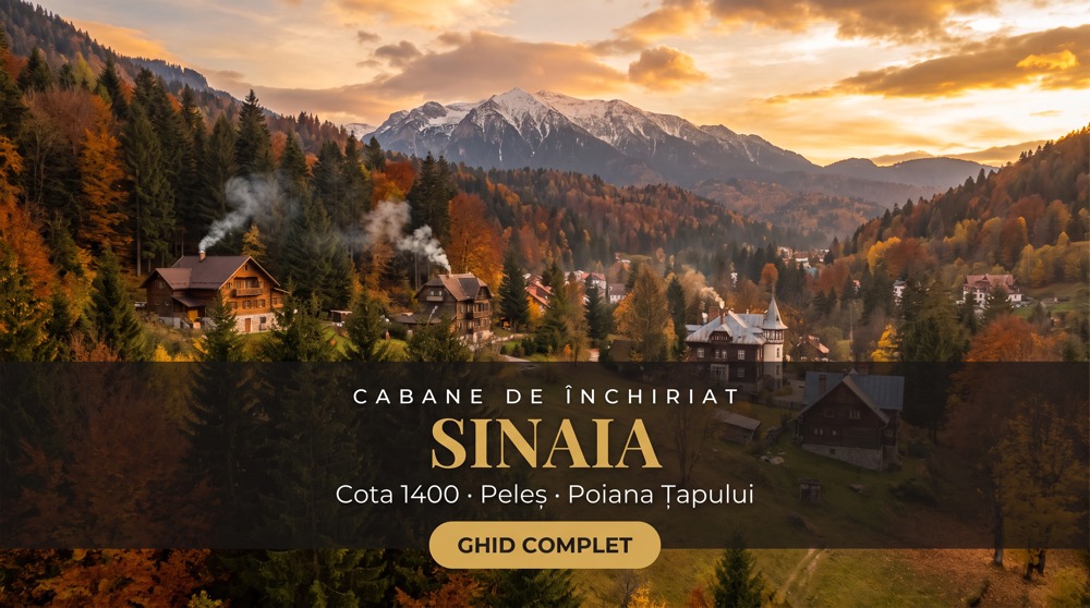 Cabane Sinaia 2026-2027: 10 case și vile de închiriat