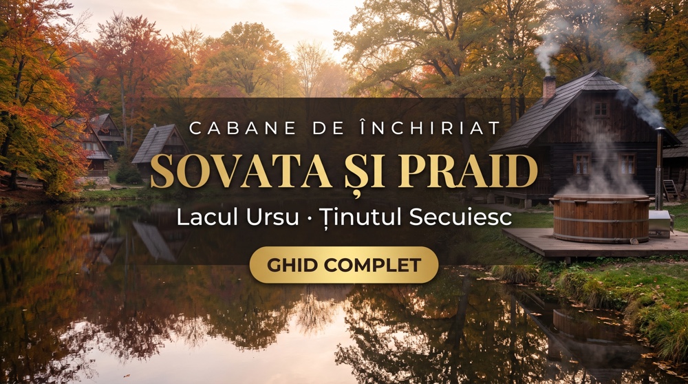Cabane Sovata și Praid 2026: 9 cazări lângă Lacul Ursu