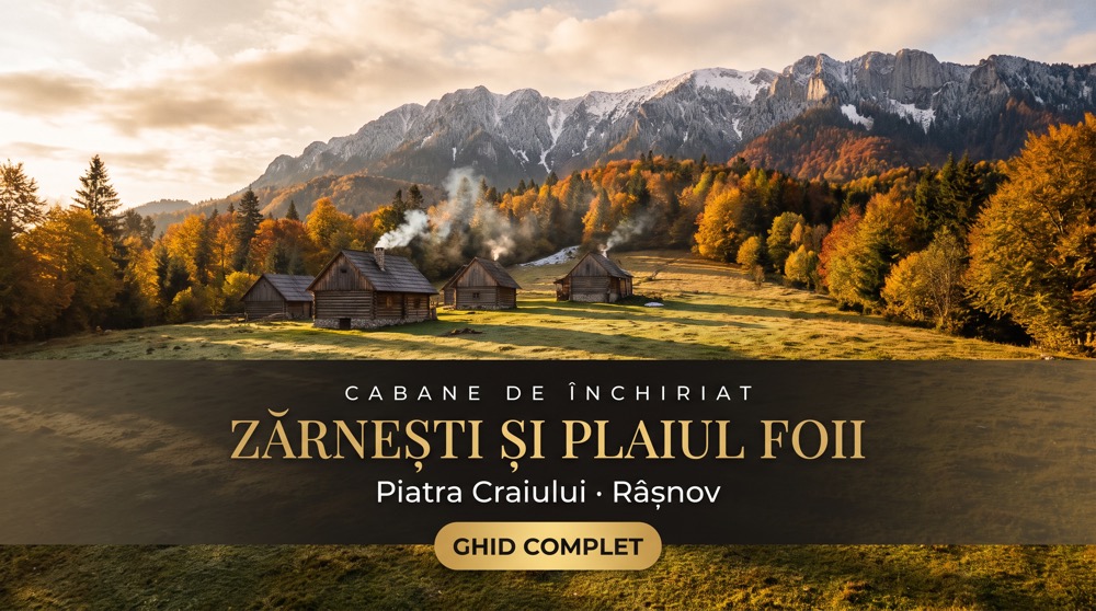 Cabane Plaiul Foii, Zărnești și Râșnov: 10 case la munte